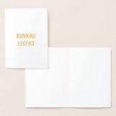 Running Legend félicitations bonne carte de chance (Affichage)