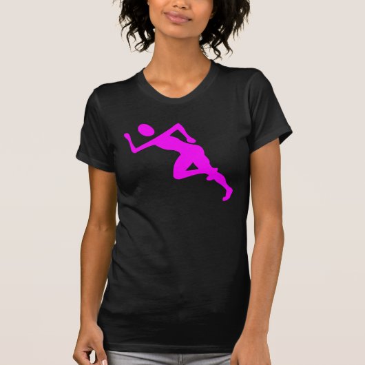 Running - Magenta T-shirt (Voorkant)