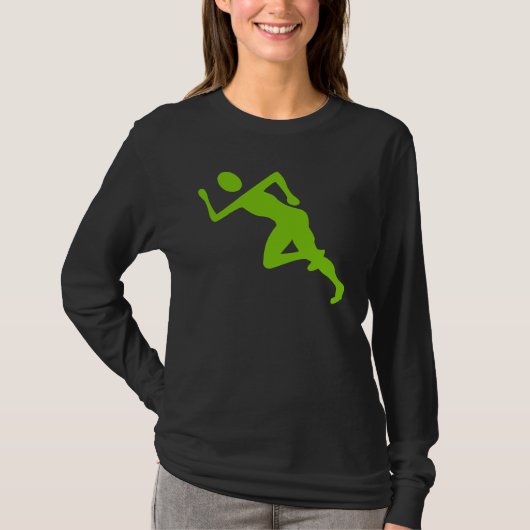 Running - Martian Green T-shirt (Voorkant)