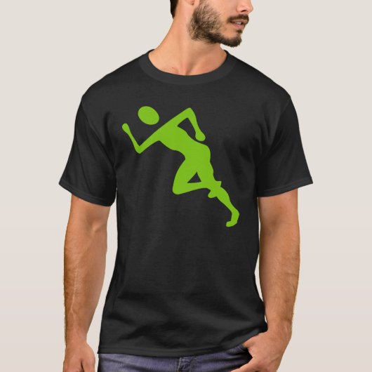 Running - Martian Green T-shirt (Voorkant)