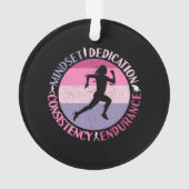 Running Mindset - Citation d'endurance de la fille (dos)