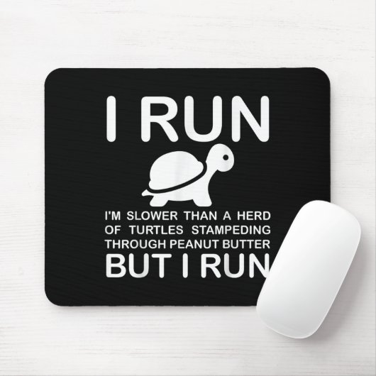 Running Motivation Turtle  Muismat (Met muis)