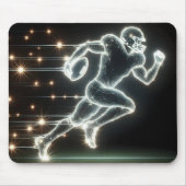 Running Neon Football Player Muismat (Voorkant)