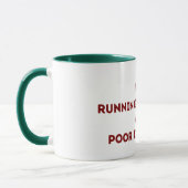 Running on Cocoa and Poor Decisions Christmas Mug (Gauche)