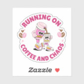 Running on Coffee and Chaos Sticker (Vel)