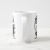 Running on Dogs and Coffee Extra Grote Beker (Achterkant)