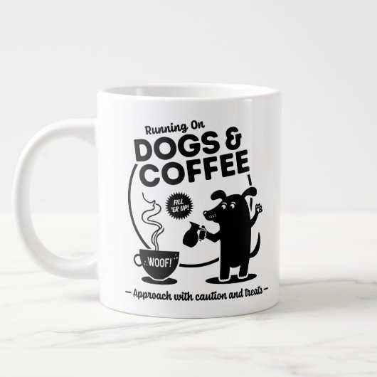 Running on Dogs and Coffee Extra Grote Beker (Links)