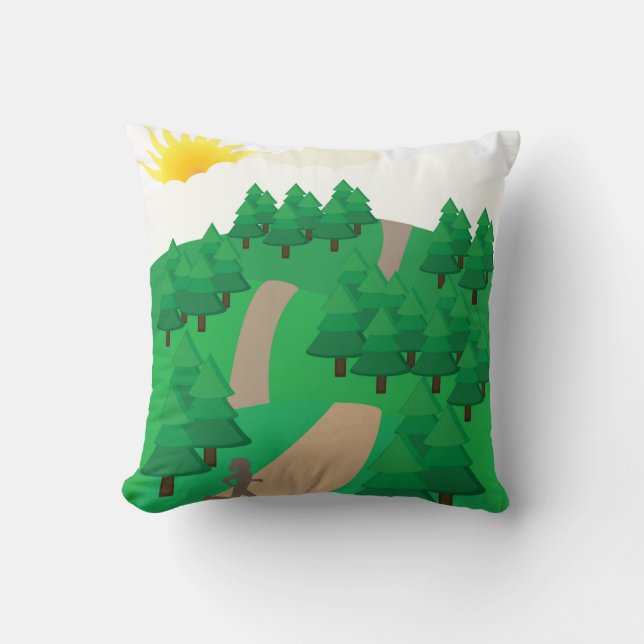 Running Outdoors Kussen (Voorkant)