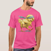 Running Poultry With Headband T-shirt (Voorkant)