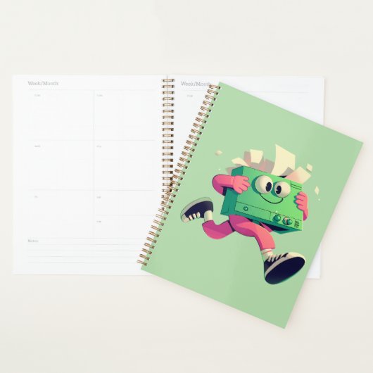 Running Printer with Flying Papers – Tech Humor (Devant avec enveloppe)