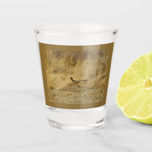 Running Roadrunner Shot Glass Glas (Voorkant)