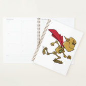 Running Robot Superhero Cartoon Character (Devant avec enveloppe)