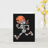Running Skeleton Funny Halloween Kostuum Mannen Vr Kaart (Gele Bloem)