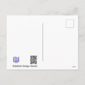 Running Snail Cartoon Birthday Invitation Postcard (Dos)