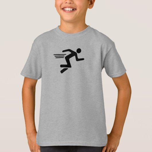 Running Stick Man T-shirt (Voorkant)
