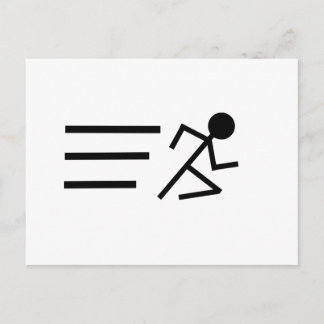 Running Stickman Briefkaart
