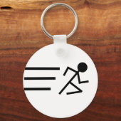 Running Stickman Sleutelhanger (Voorkant)
