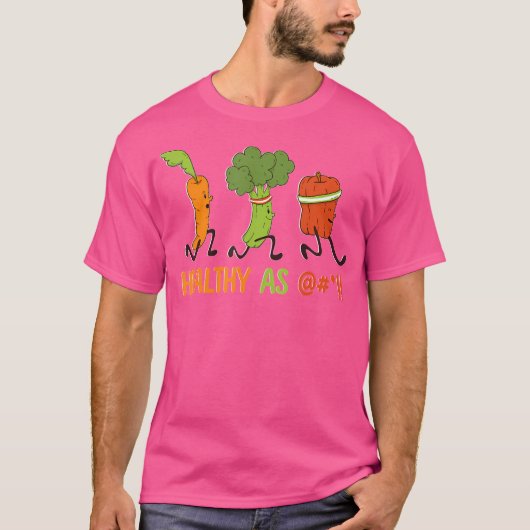 Running Vegetables Carrot Broccoli Pepper Runner T-shirt (Voorkant)