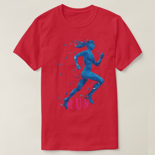 RUNNING vrouwen T-shirt (Design voorkant)