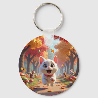 Running Wild: The Forest Cat Tote, wild spirit Sleutelhanger