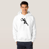 Running - Zwart Hoodie (Voorkant volledig)