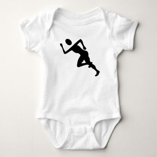 Running - Zwart Romper (Voorkant)