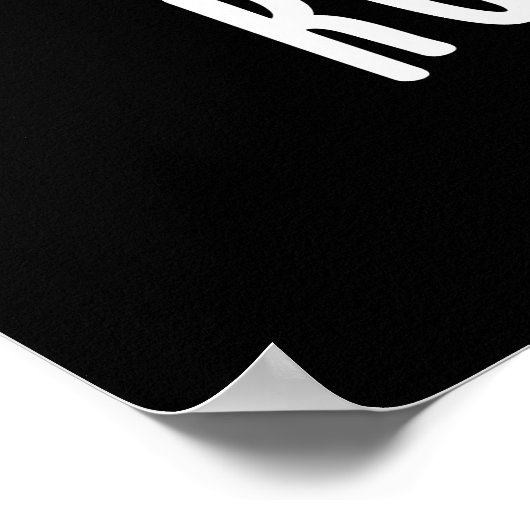 Runny Egg Funny Running Egg Pun Dark BG Poster (Hoek)