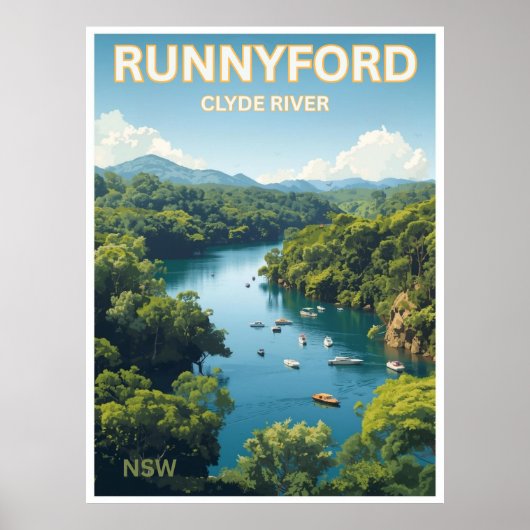 Runnyford, Clyde River, NSW Poster (Voorkant)