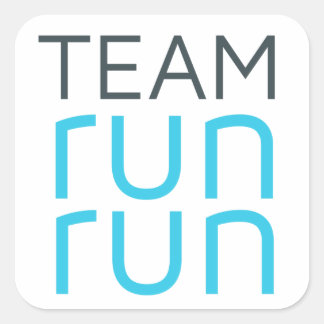 RunRunner-Sticker Vierkante Sticker