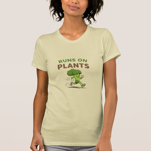 Runs on Plants T-shirt (Voorkant)