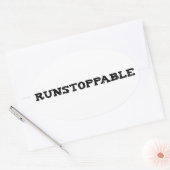 Runstopable Ovale Sticker (Envelop)