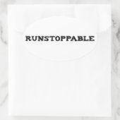 Runstopable Ovale Sticker (Tas)