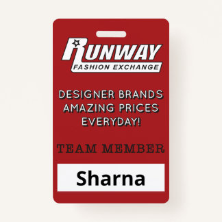 Runway Name Badge
