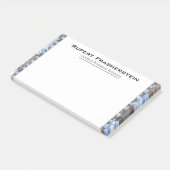 Rupert Cool Unieke Professionele Monogram Post-it® Notes (Schuin)