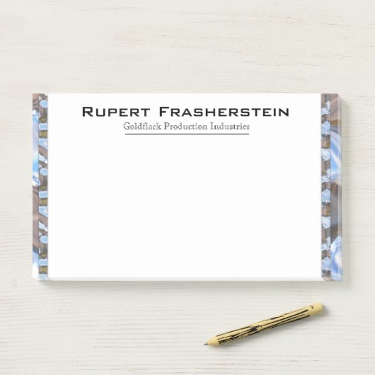 Rupert Cool Unieke Professionele Monogram Post-it® Notes (Op bureau)