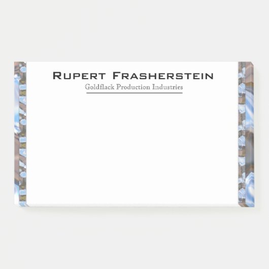 Rupert Cool Unieke Professionele Monogram Post-it® Notes (Voorkant)