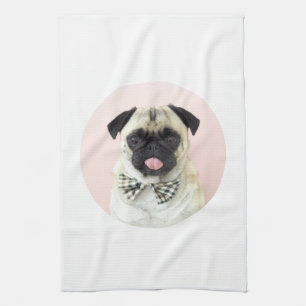 Rupert the Pug Tea Towel Theedoek
