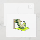 Rups ABS Workout Fitness Briefkaart (Voorkant / Achterkant)