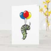 Rups ballon kaart (Gele Bloem)