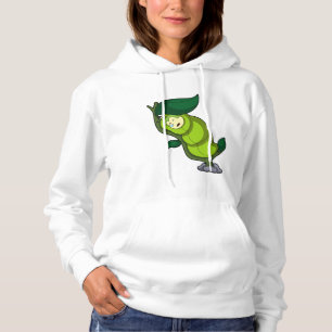 Rups bij slapend met blad hoodie