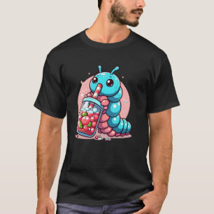 Rups Genietend van Bubble Tea T-shirt