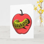 Rups met appel kaart (Gele Bloem)