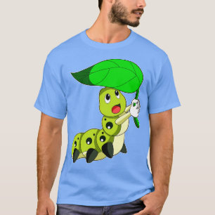 Rups met blad 8 t-shirt