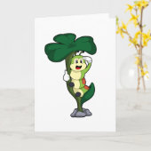 Rups met blad kaart (Gele Bloem)