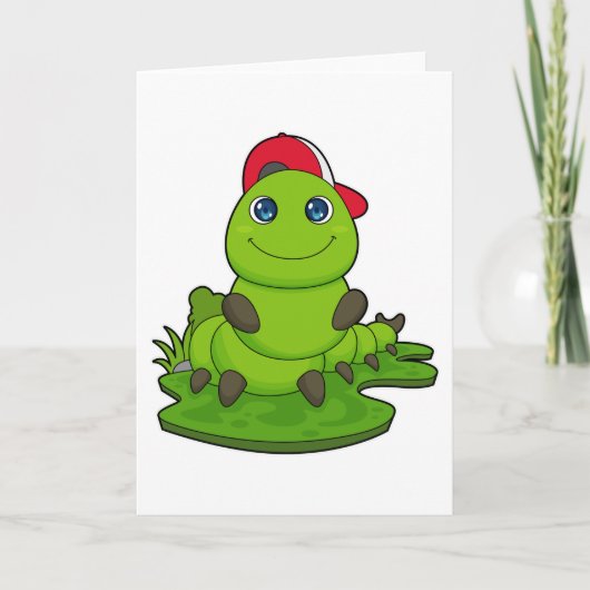 Rups met dopje kaart (Voorkant)