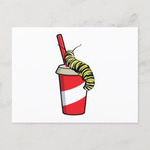 Rups Met Drank Briefkaart