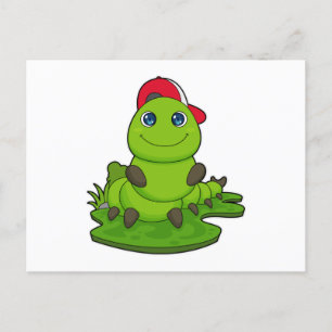 Rups Met Hoed Briefkaart