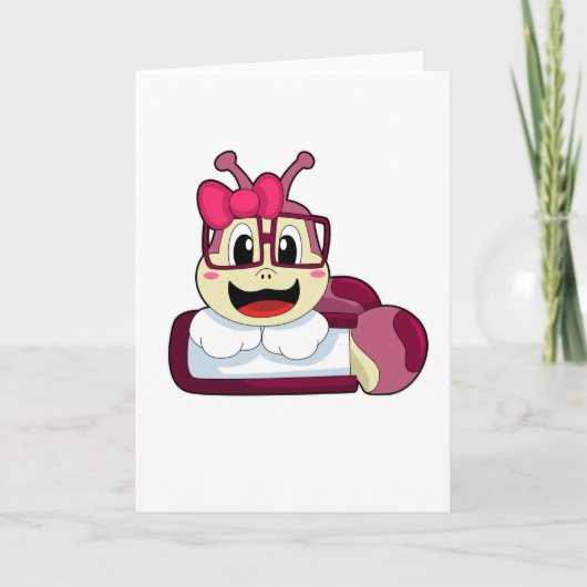 Rups met linten kaart (Voorkant)