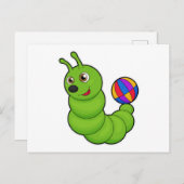 Rups met Waterpolo Briefkaart (Voorkant / Achterkant)