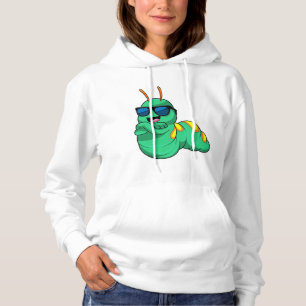 Rups met zonnebril hoodie